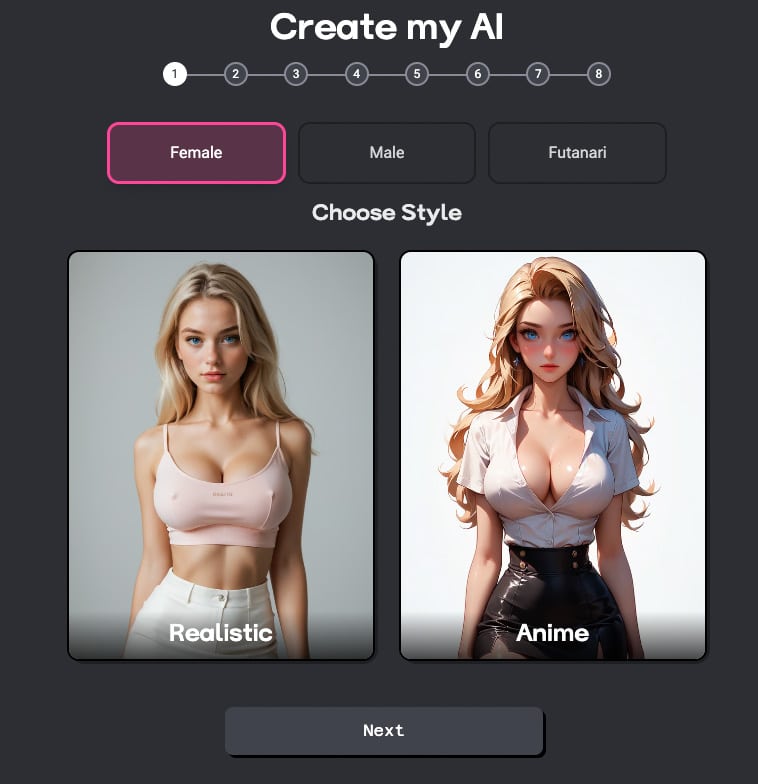 ThotChat AI girl generator