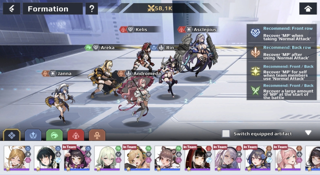 Strategic character placement for combat