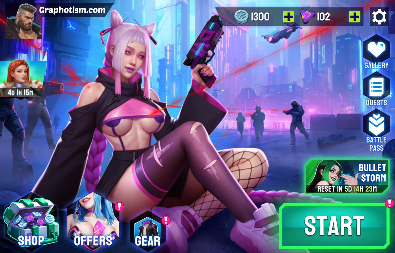 Cyber Fuck Kink City game menu