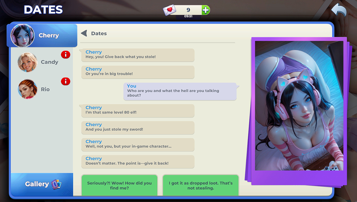Date with Cherry in Pussy Island